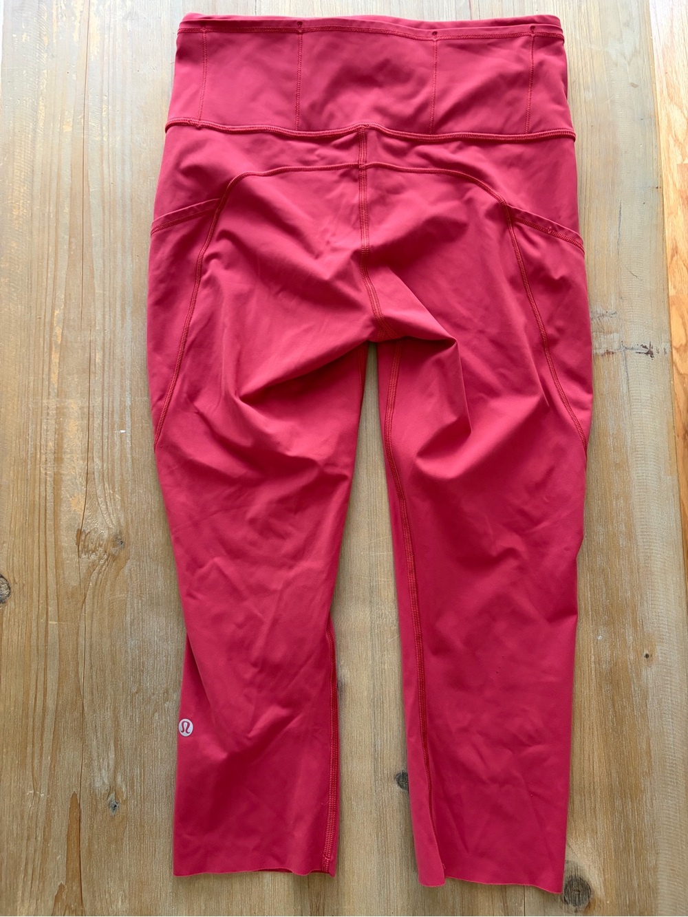 lululemon athletica women red 7/8 Leggings